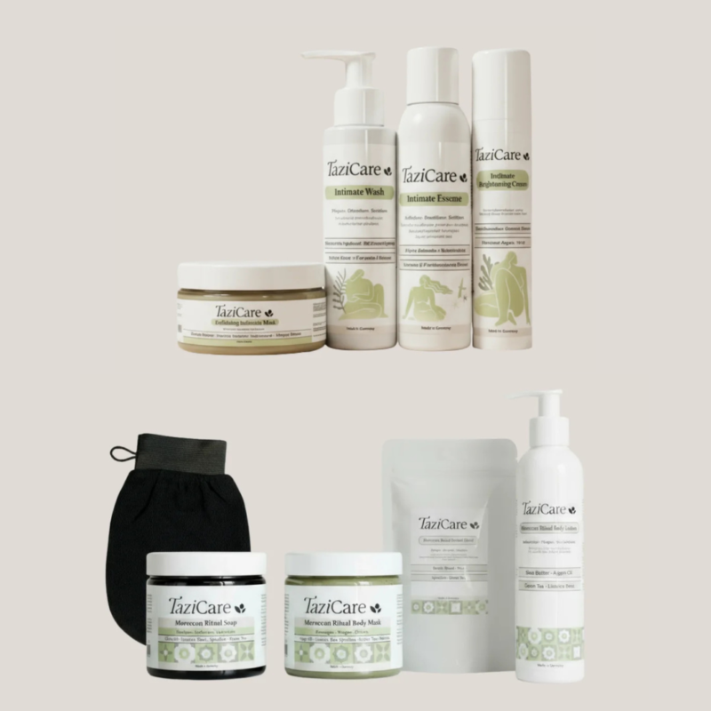 مجموعة العناية بالجسم + مجموعة العناية بالمناطق الحساسة