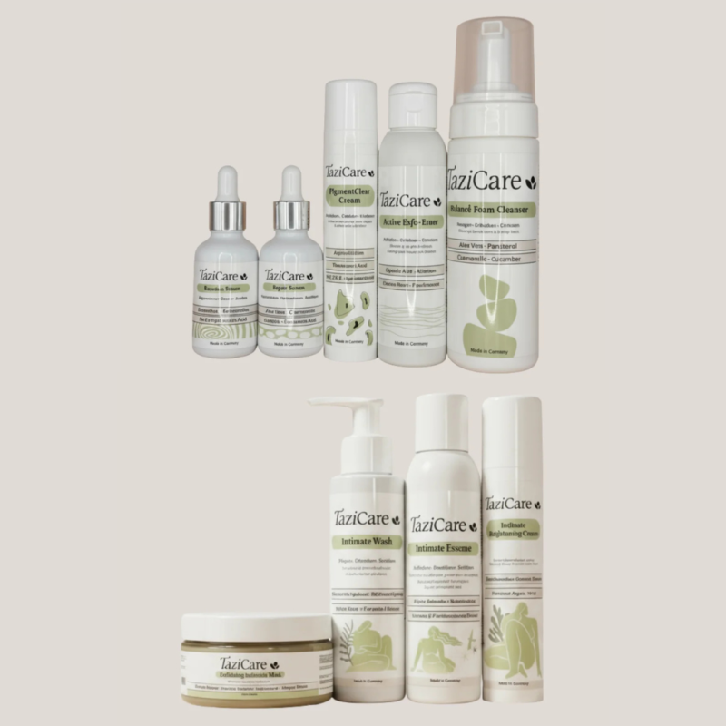 مجموعة الإشراقة بالوجه + مجموعة العناية بالمناطق الحساسة